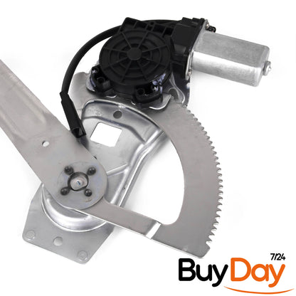 clickmax Front Right Electric Window Regulator with Motor, Offside (O/S) Driver Side, Compatible with Transit MK6 (2000-2006) & MK7 (2006-2014) Models, 1492722, 4077924