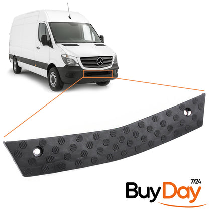 Front Bumper Footplate Step Pad, Lower Bumper Non-Slip Cover, Exterior Protector Trim, Compatible with Sprinter (W906 Facelift) Van Models 2013-2018, A9068850411