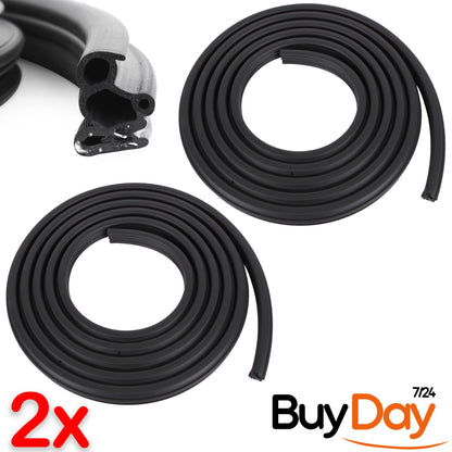 2 Pieces Front Door Weatherstrip Rubber Seal R/L Compatible with Sprinter MK1 VW LT MK2 (1996-2006)