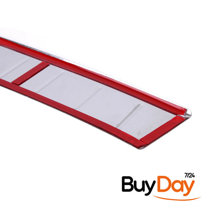 clickmax Rear Bumper Protector Sill Cover, Chrome Finish Stainless Steel Scuff Guard, Car Accessories for GLC (X253) Models 2015-2019, Boot Sill Scratch Guard