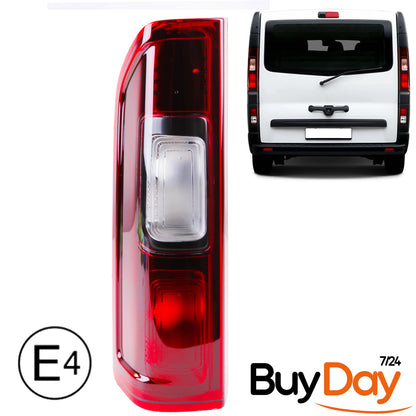 clickmax Rear Light Back Lamp Lens Passenger Side Left Compatible With Traffic 4422466