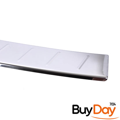 clickmax Rear Bumper Protector Sill Cover, Chrome Finish Stainless Steel Scuff Guard, Car Accessories for GLC (X253) Models 2015-2019, Boot Sill Scratch Guard