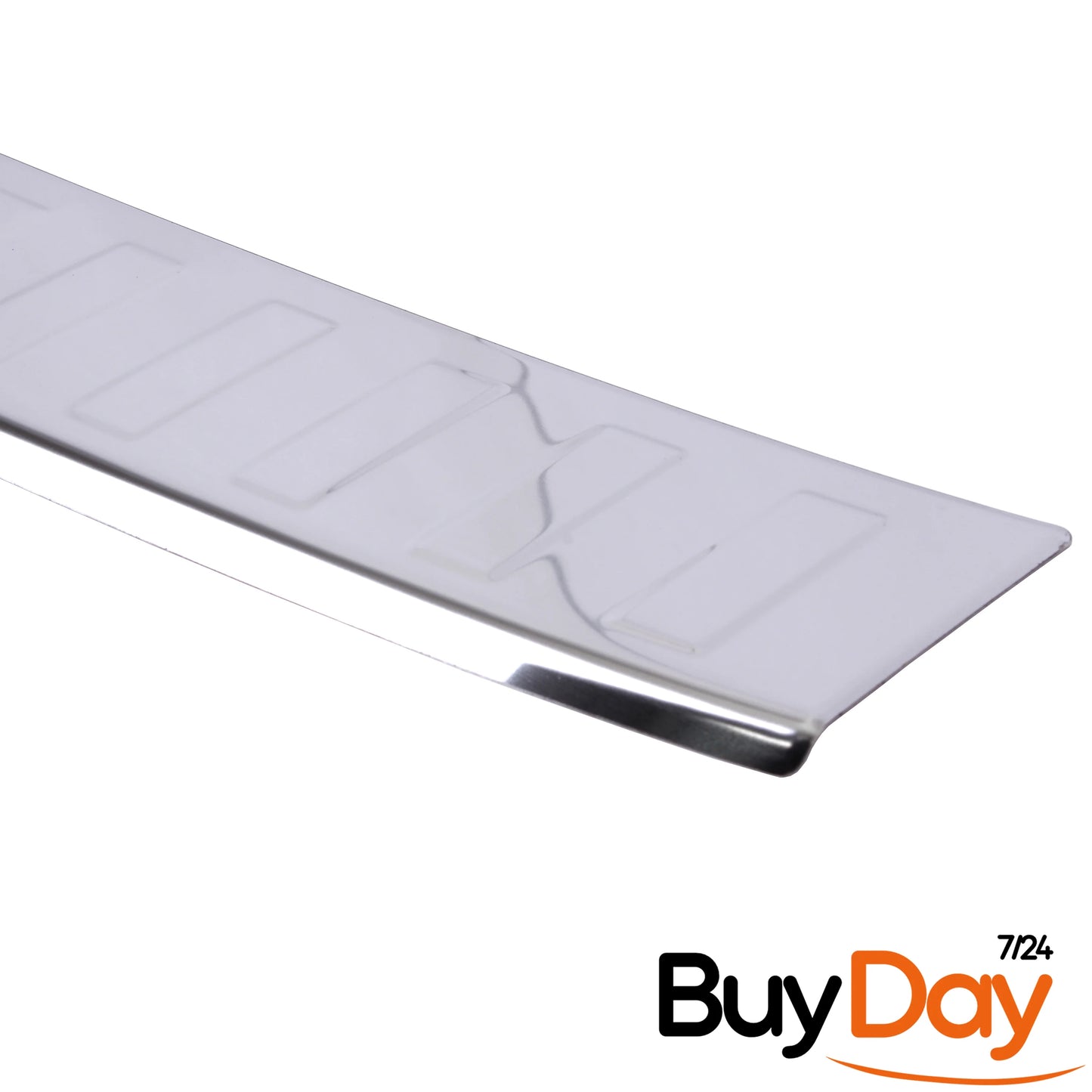 clickmax Rear Bumper Protector Sill Cover, Chrome Finish Polished Stainless Steel Scuff Guard, Car Accessories for Superb Kombi (Estate) Models 2015-Onwards